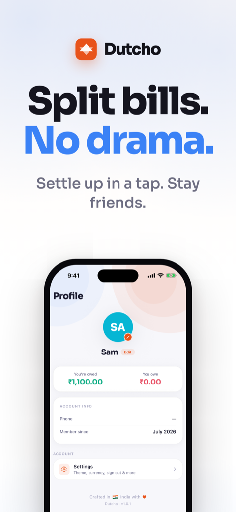 Split bills, no drama